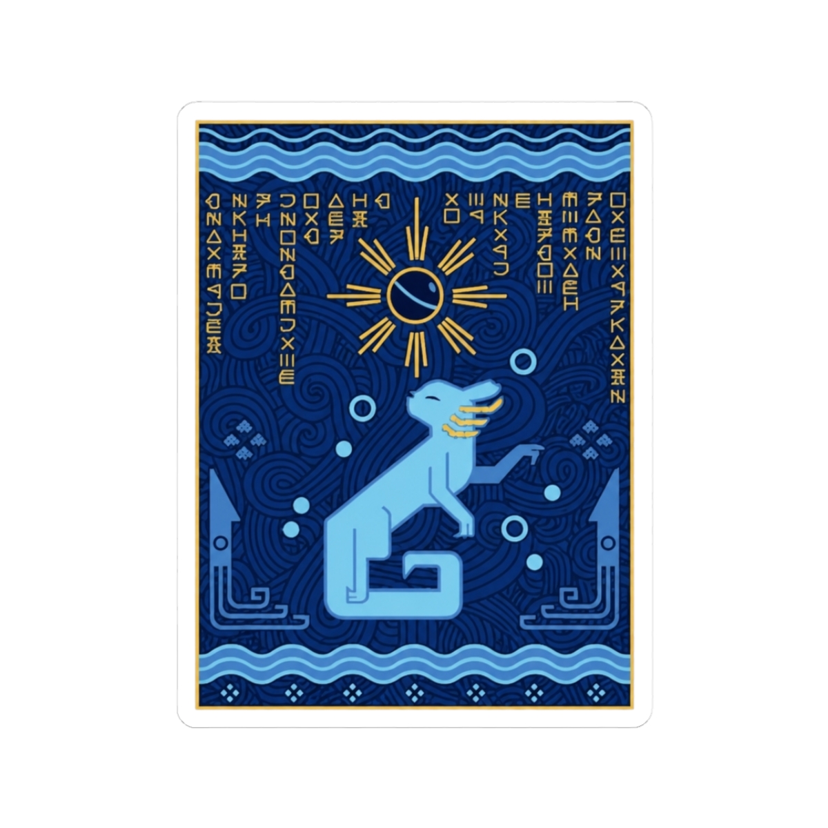 Rivulet Mural - Rain World Sticker - Official stickers merchandise