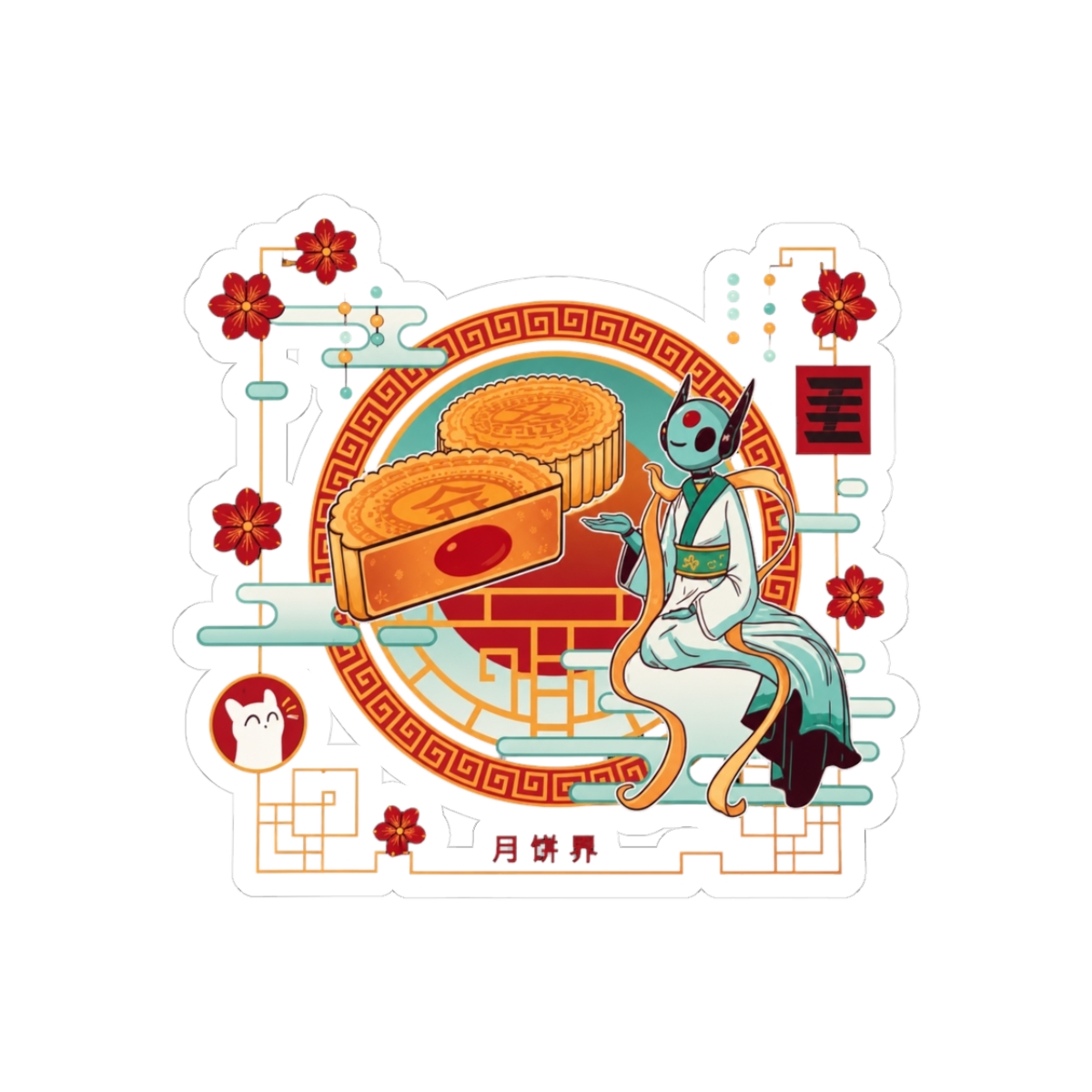 Mooncakes - Rain World Sticker - Official stickers merchandise