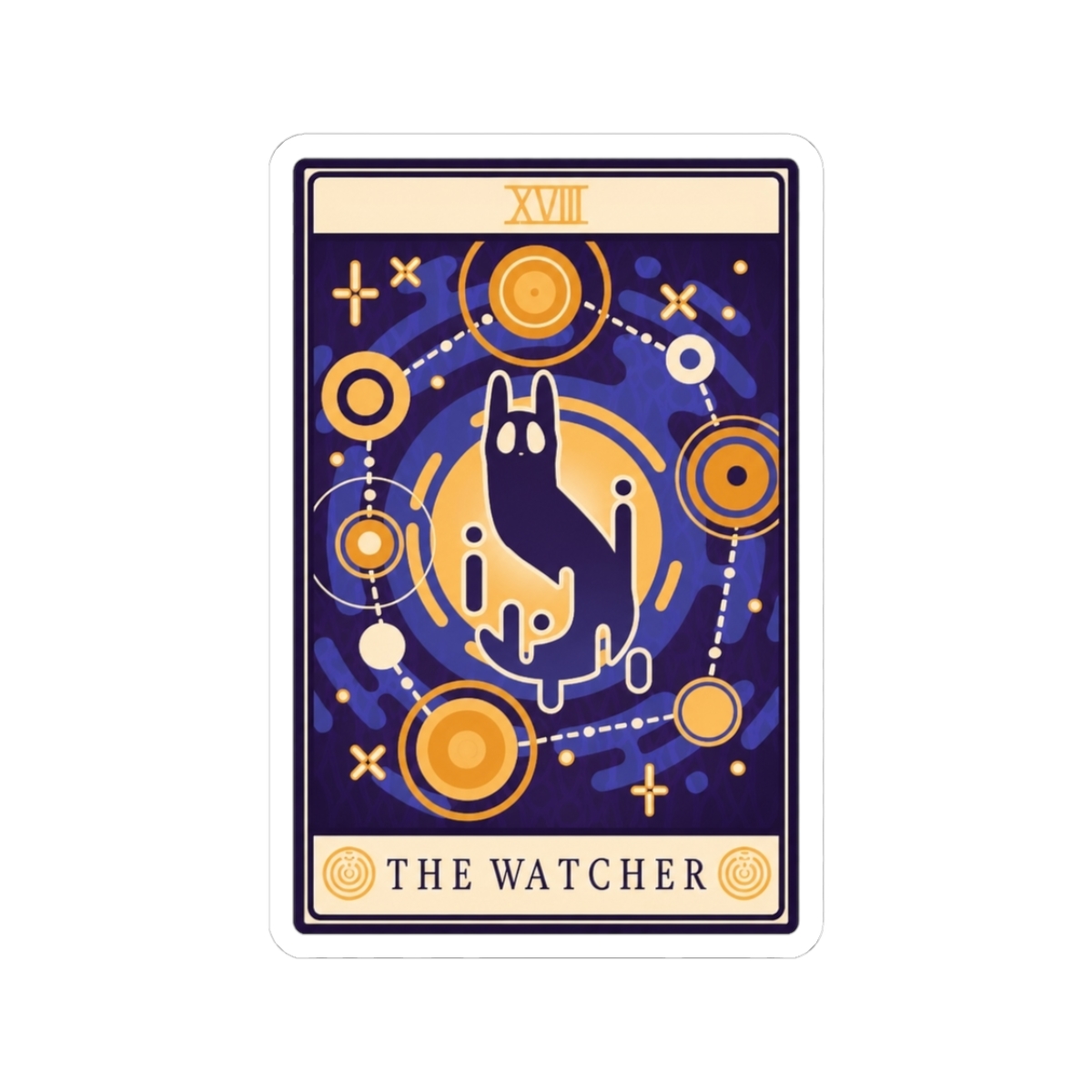 The Watcher Tarot - Rain World Sticker - Official stickers merchandise