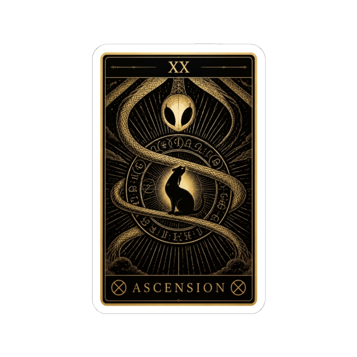 ASCENSION Tarot - Rain World Sticker - alternate angle 1, merchandise