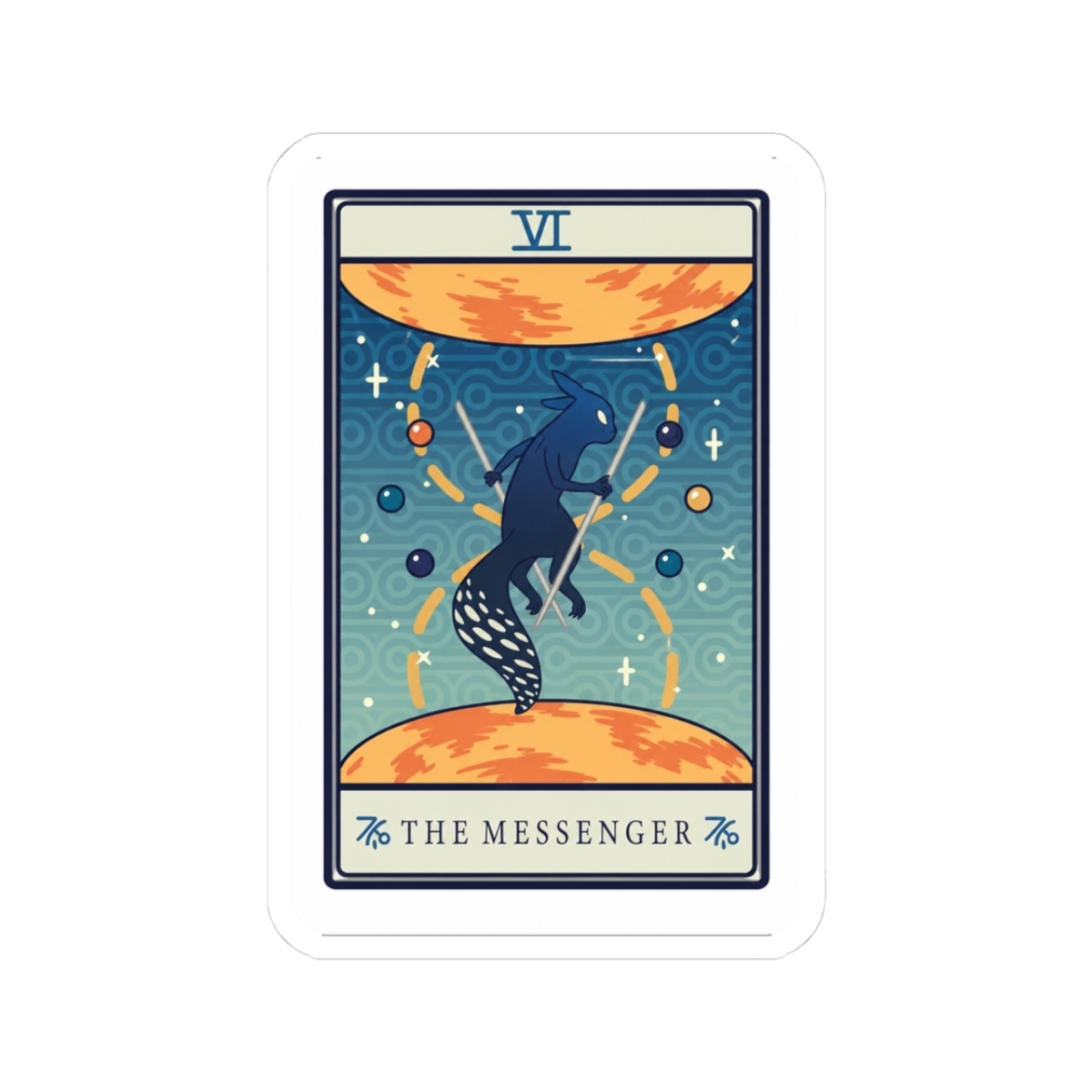 The Messenger Tarot - Rain World Sticker - Official stickers merchandise
