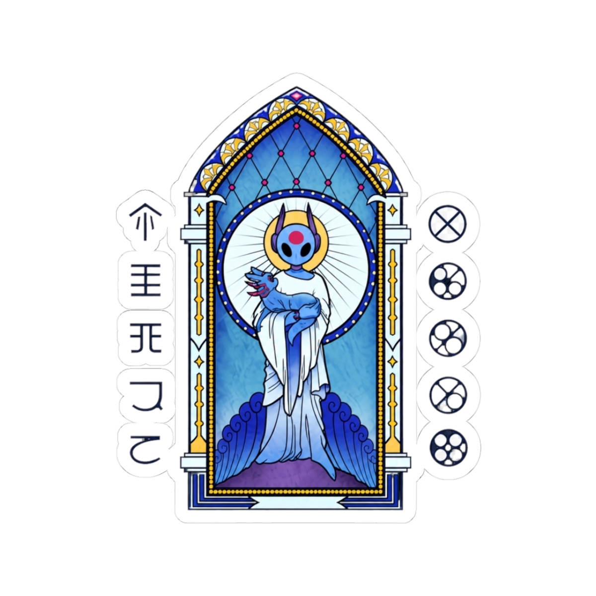 Moon Mosaic - Rain World Sticker - Official stickers merchandise