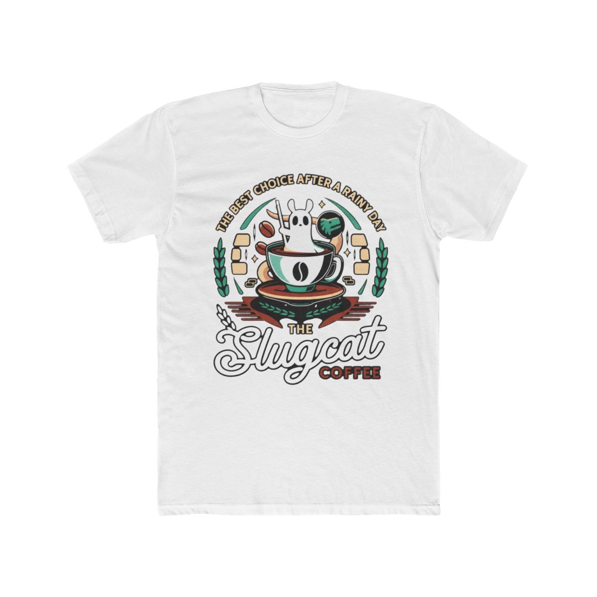 Slugcat Coffee Emblem T Shirt | Rain World - Official t-shirts merchandise