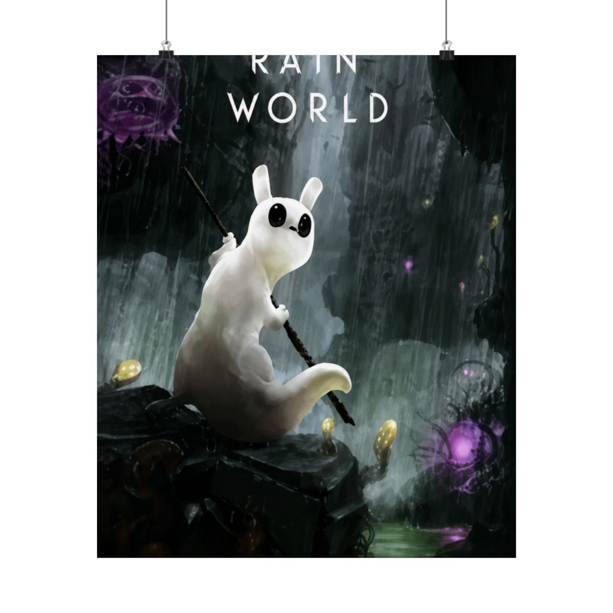 Abstract Poster | Minimalist Wall Art Print | Rain World - alternate angle 1, merchandise