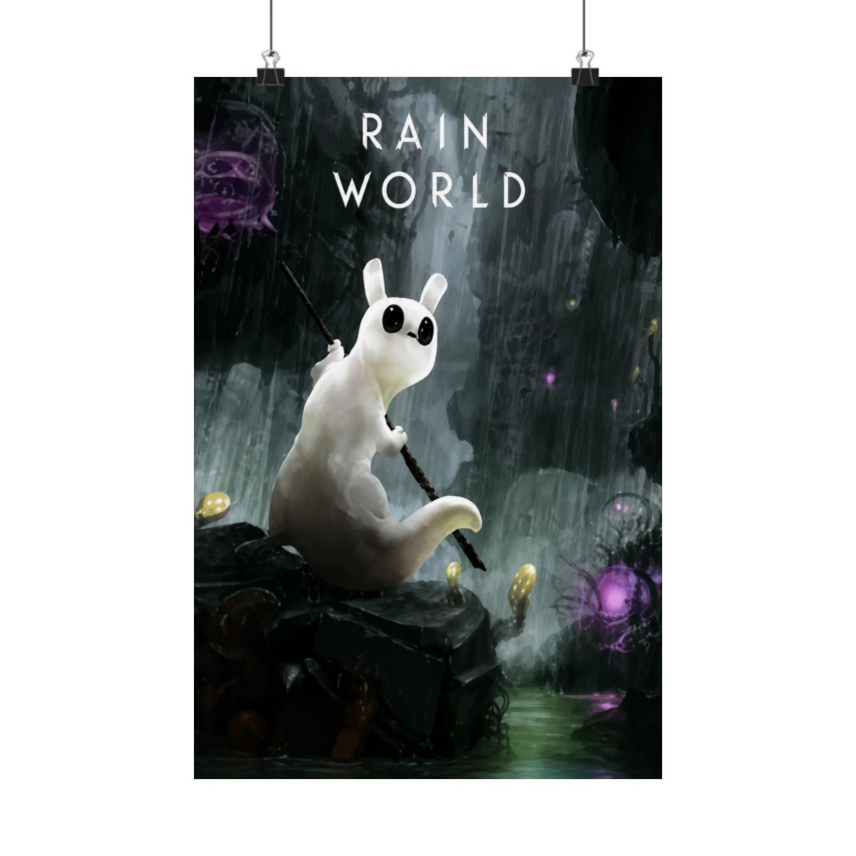 Abstract Poster | Minimalist Wall Art Print | Rain World - alternate angle 4, merchandise