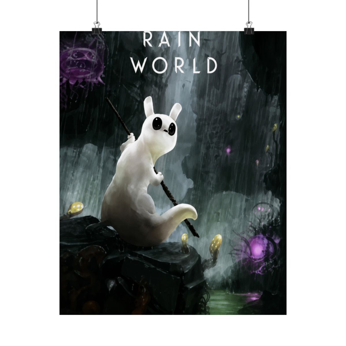 Abstract Poster | Minimalist Wall Art Print | Rain World - alternate angle 3, merchandise