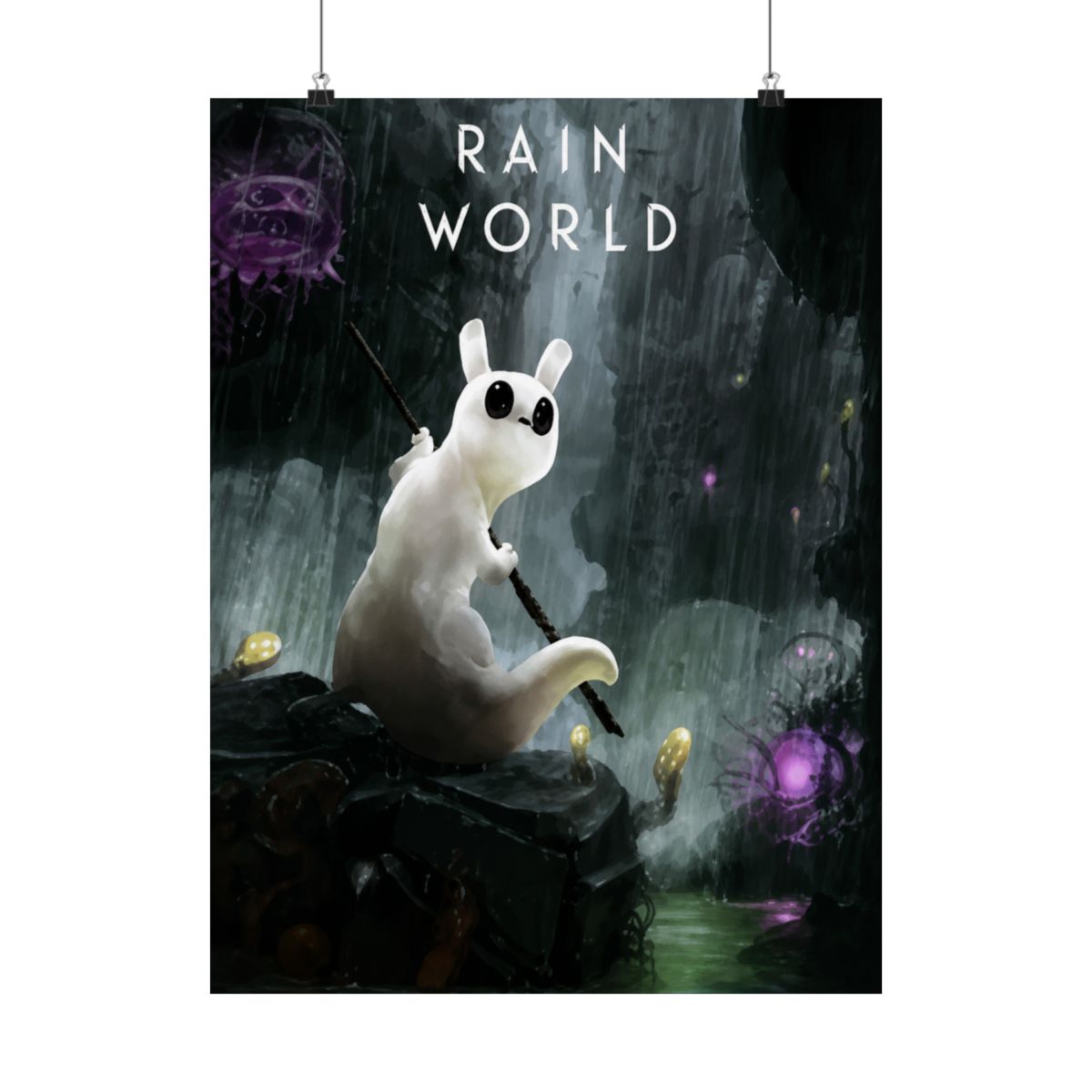 Abstract Poster | Minimalist Wall Art Print | Rain World - alternate angle 2, merchandise