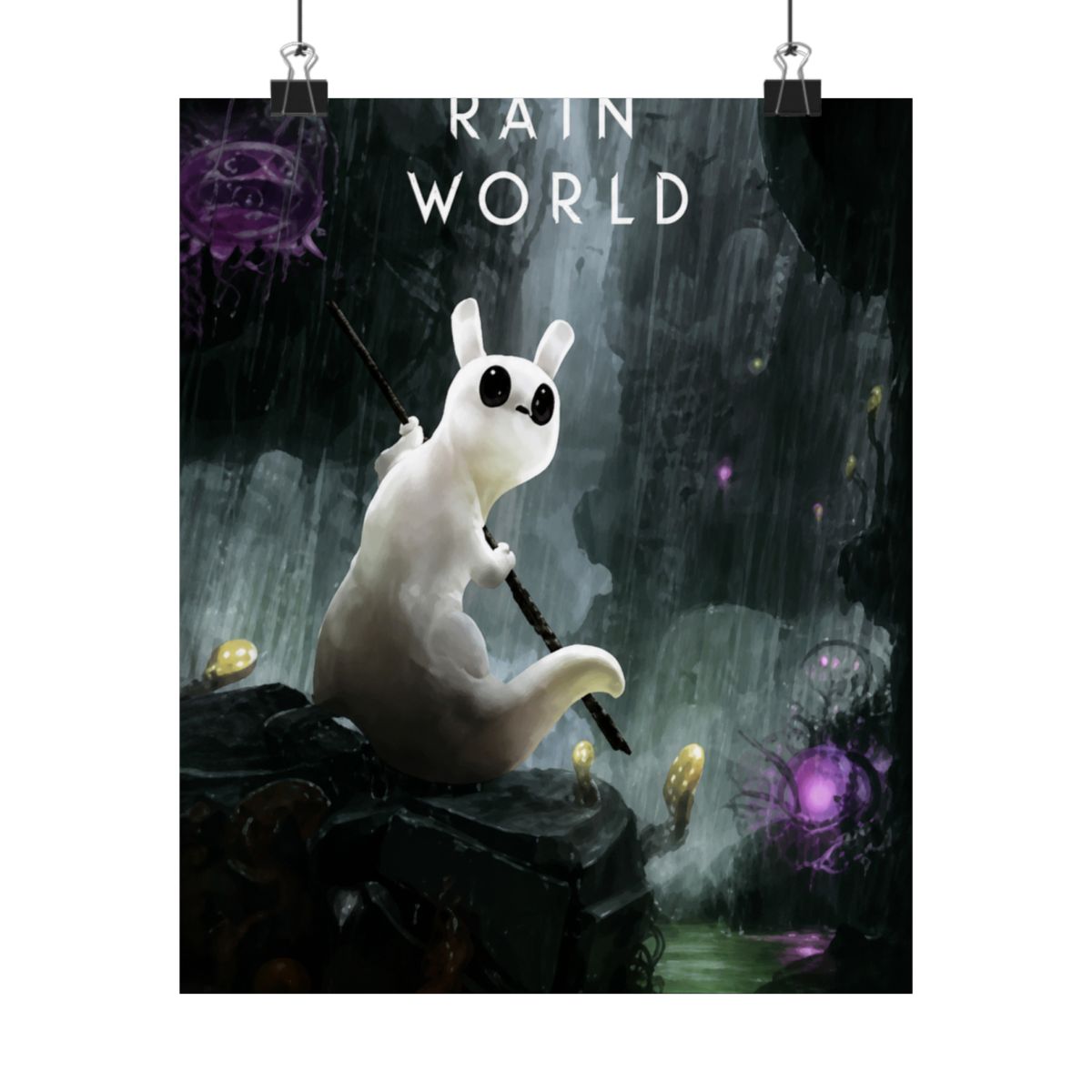 Abstract Poster | Minimalist Wall Art Print | Rain World - alternate angle 2, merchandise