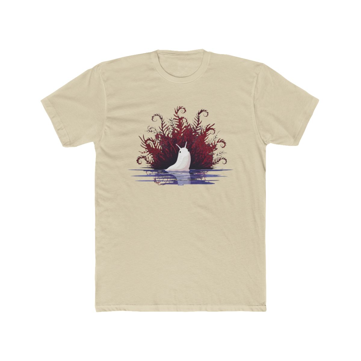 White Slug in Water with Red Ferns RAIN WORLD T Shirt