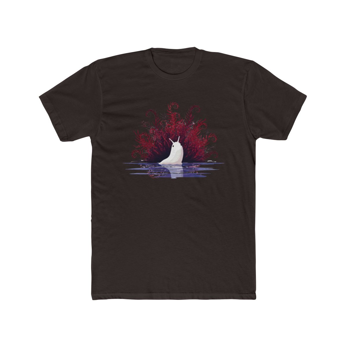 White Slug in Water with Red Ferns RAIN WORLD T Shirt - alternate angle 3, merchandise
