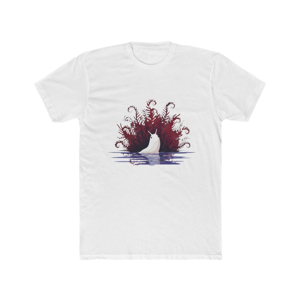 White Slug in Water with Red Ferns RAIN WORLD T Shirt - Official t-shirts merchandise
