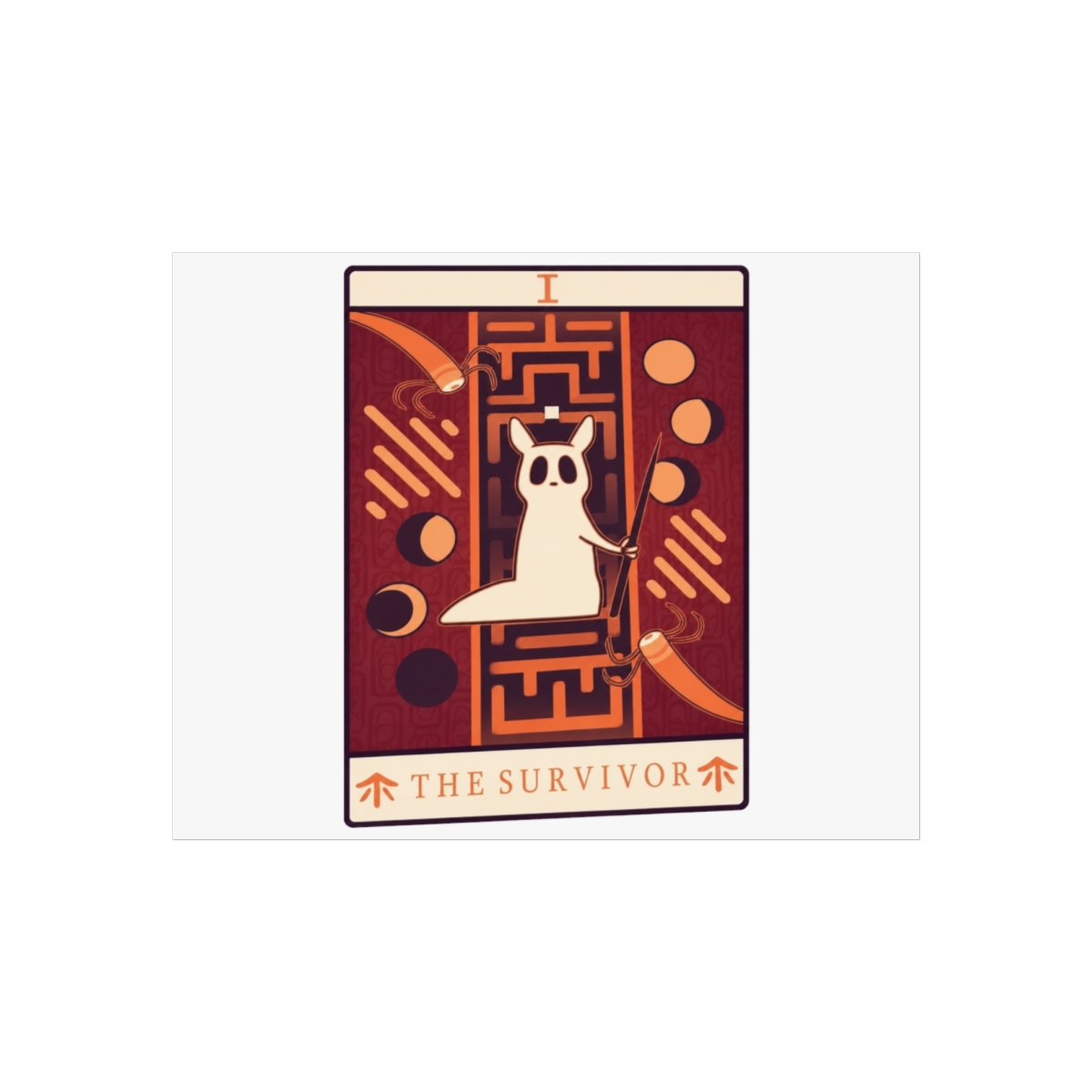 Survivor Rain World Minimalist Wall Art - alternate angle 3, merchandise