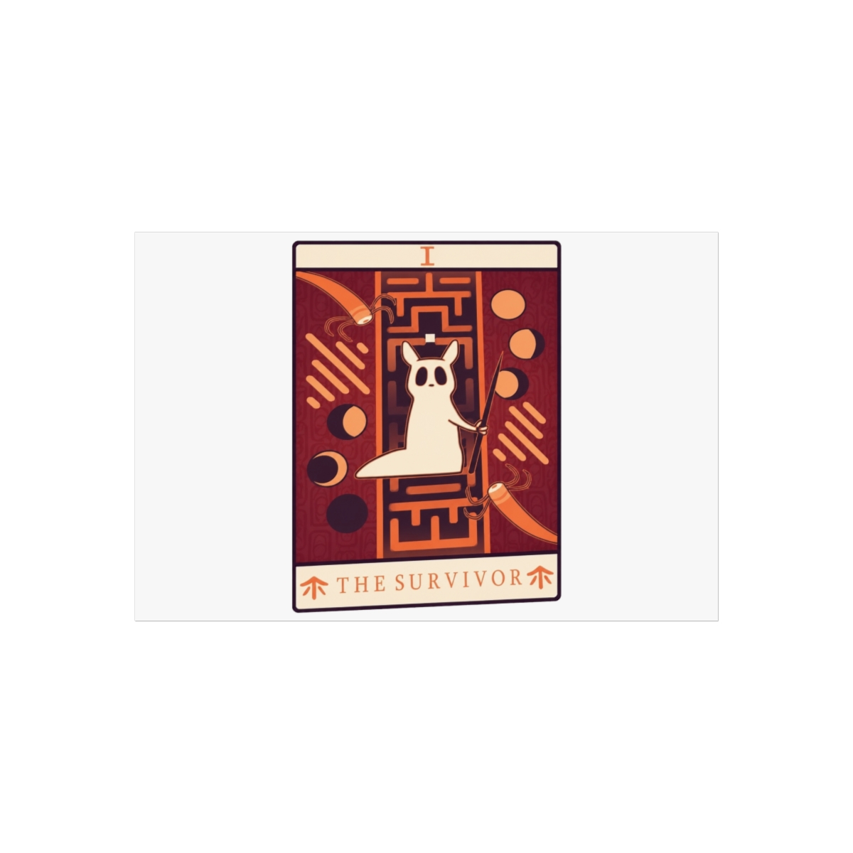 Survivor Rain World Minimalist Wall Art - alternate angle 2, merchandise