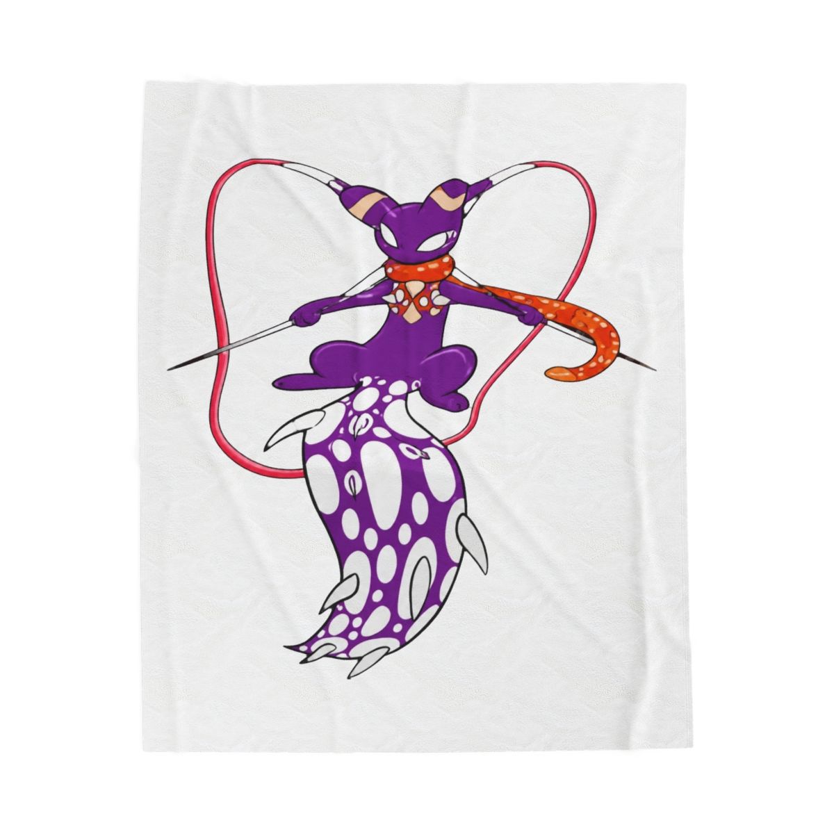 Spearmaster Rain World Throw Blanket - alternate angle 2, merchandise