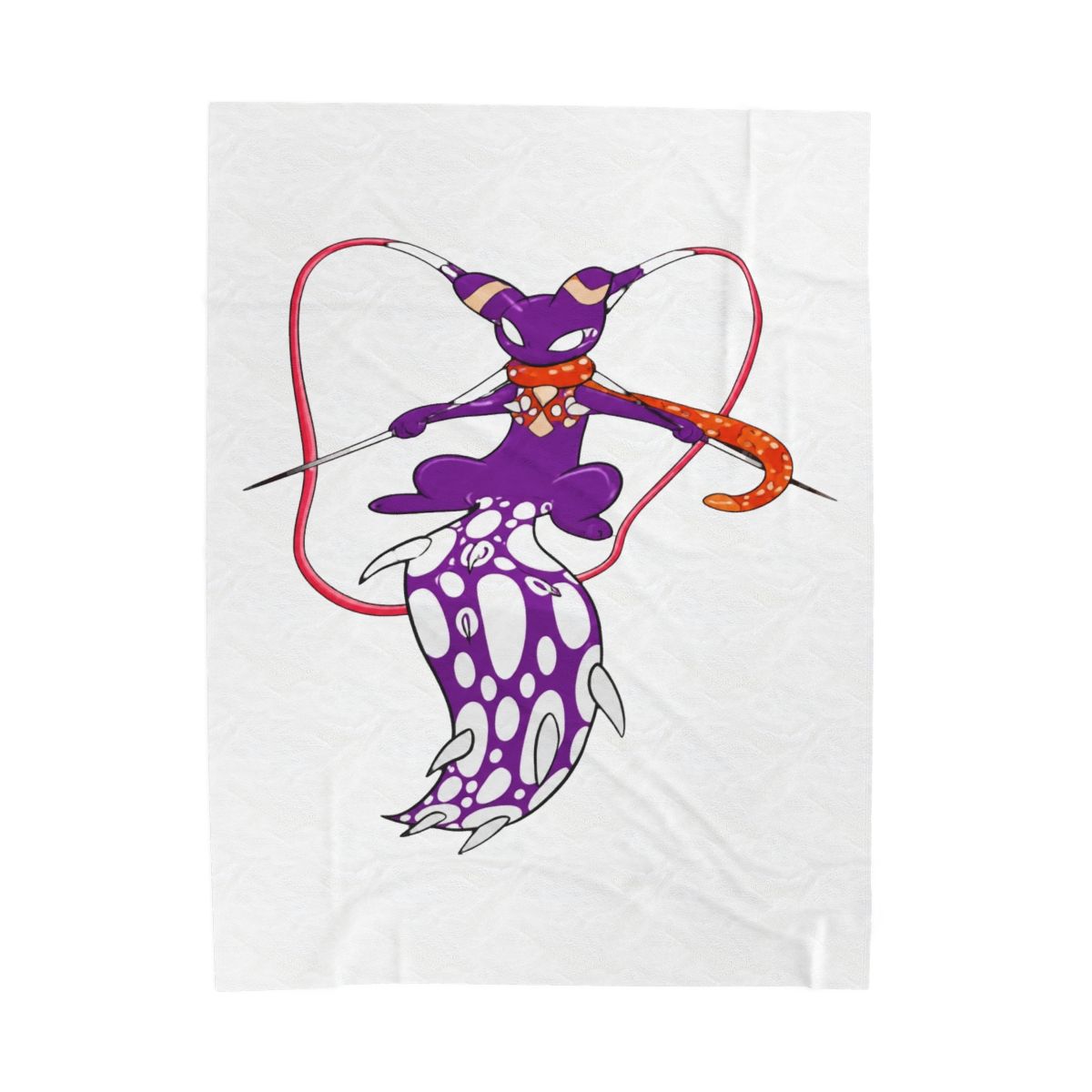 Spearmaster Rain World Throw Blanket - alternate angle 3, merchandise
