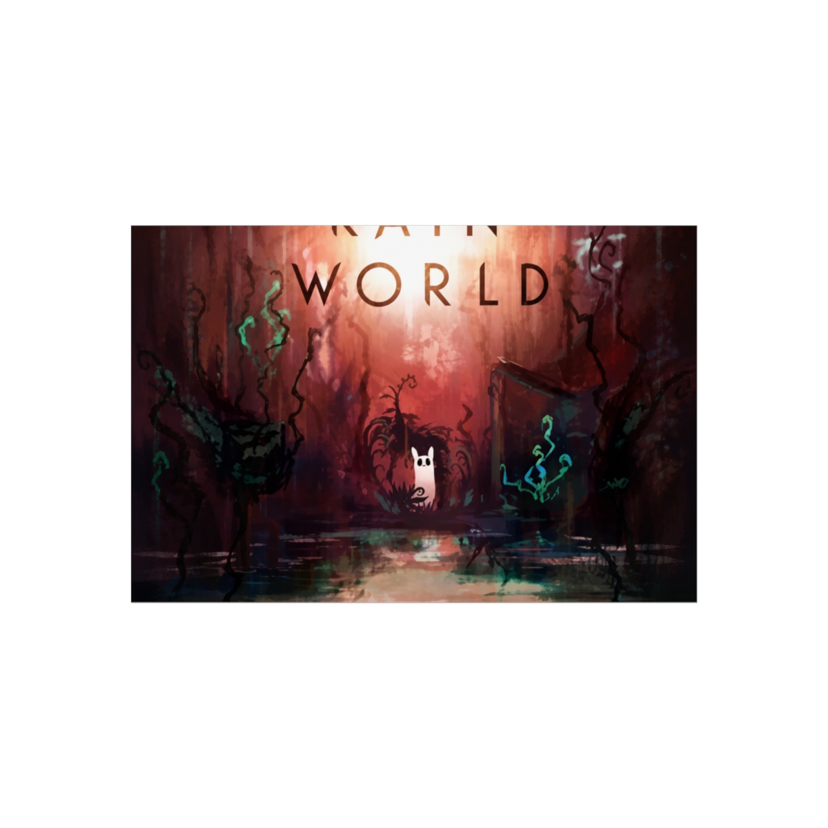 Rain World Video Game Vintage Wall Art - alternate angle 2, merchandise
