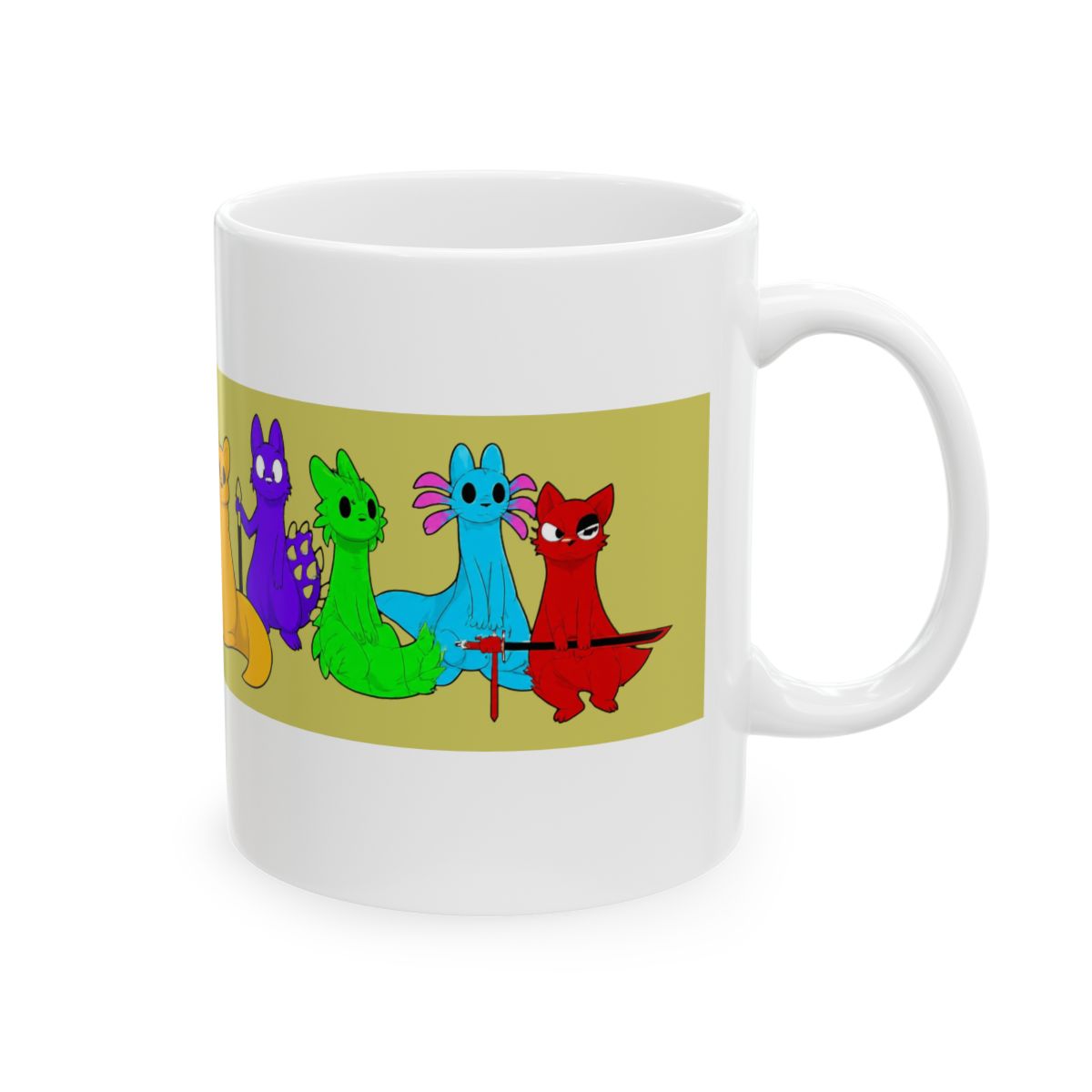 Rain World Downpour Characters, Gift Coffee Mug 11 oz